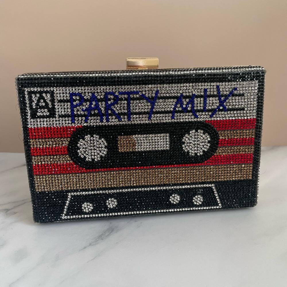 Beaded Cassette Clutch / crossbody